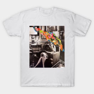 Psychedelic Rainbow Old Photo T-Shirt